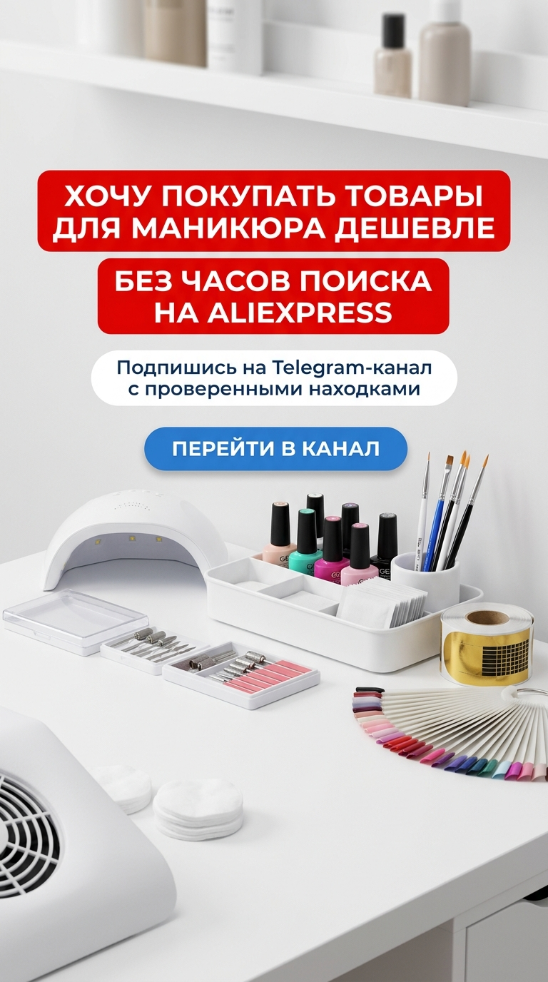 Пример Telegram-публикации с находками для маникюра